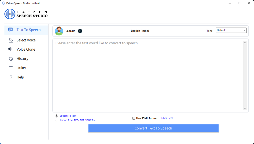 Speech Studio Screenshots